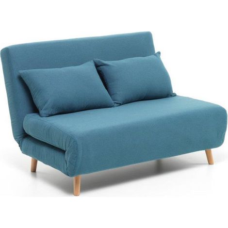 Poltrona letto Dream 150 a due posti relax colore turchese misura 146x90x84 cm