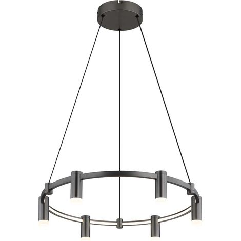 Hängeleuchte Pendelleuchte Deckenleuchte Aluminium anthrazit LED CCT D 62 cm