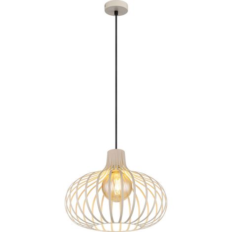 Globo - lámpara colgante - MATEO - crema - metal - Ø 40cm - E27 - (1/4)