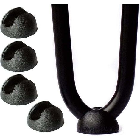 L'emballage est réalisé avec 10 Haarnadel-Möbelbeinschützern aus Silikon – Schwarz10 mm Cisea. (1/4)