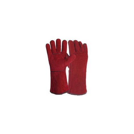 Gant cuir de bovin pour soudure SINGER - Taille unique 10 - L.35 cm - 51SIREP15