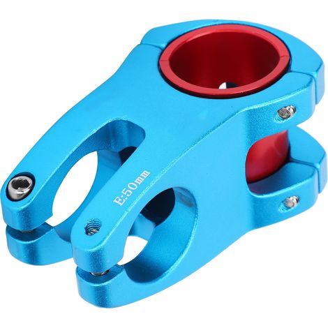 Fahrradvorbau aus Aluminiumlegierung für Mountainbikes, kurzer Lenkervorbau 31,8/35 x 50 mm, blau (1/5)