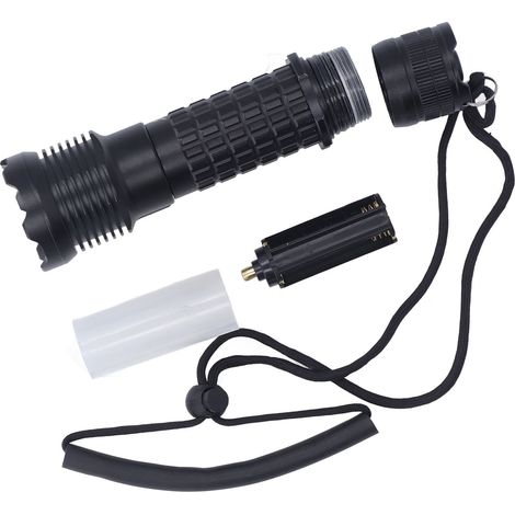 Torche de plongée LED lumière blanche, lampe sous-marine étanche IPX8, projecteur professionnel submersible pour urgence en haute mer (1/5)