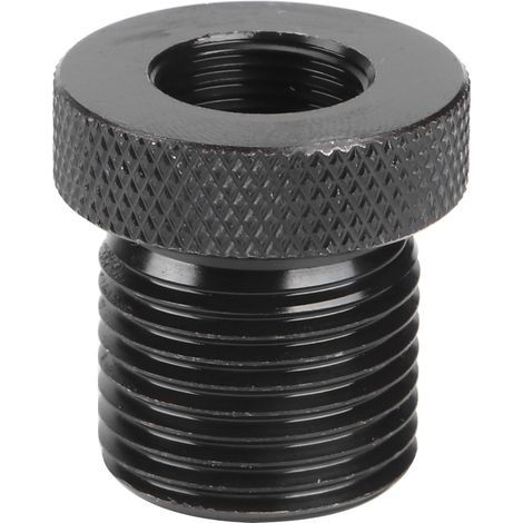 Adaptateur fileté 1/2-28 vers 3/4-16 pour filtre à huile, raccord moleté noir, pièce automobile (1/5)