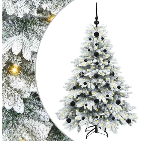 Sapin de Noël artificiel avec 150 LED Blanc 120 cm PE et PVC vidaXL