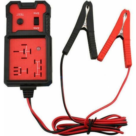 Car relay tester, car relay diagnostic tool, 12V electronic relay tester, car battery tester with clips (1/5)