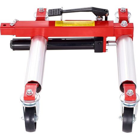 Chariot de Roue, Capacité Max 1500 Lbs, avec Roues Pivotantes 360°, Hydraulique, pour Déplacement et Réparation Auto, Lot de 2 (1/5)