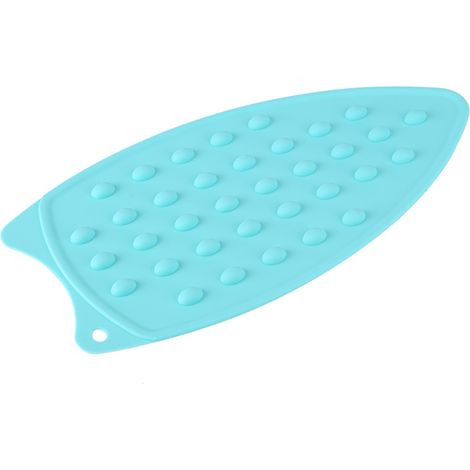 Tapis silicone anti-dérapant résistant à la chaleur pour fer à repasser pose-repos chaud protection sécurité (Vert) (1/5)
