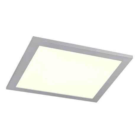 Plafonnier LED 15W CCT 29,5cm carré chrome RL Alima (1/2)