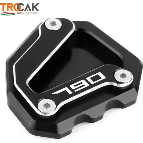 (TOUT NOIR) Extension de béquille latérale de moto avec repose-pieds élargi et patin antidérapant, compatible avec KTM 790 DUKE (2017-2023, 2019, 2020, 2021, 2022) maxpower (1/4)