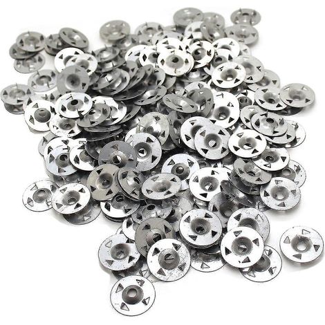 Lot de 200 rondelles à 4 branches pour isolation thermique en plaques de plâtre extrudées et panneaux de support fixes de 28 mm (1/5)