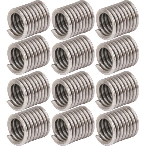 50 inserts filetés en acier inoxydable, douille de réparation de pas de vis, kit de taraudage US 5-402D, 50 pièces (1/5)