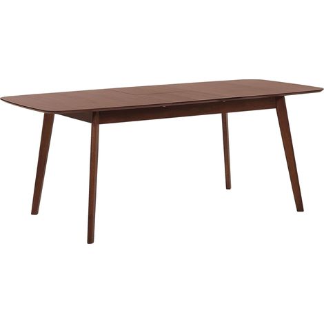 Tavolo da pranzo cucina impiallacciato allungabile 120/150 x 75 cm Noce scuro Madox