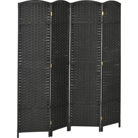 Separador de ambientes, configuración ajustable, diseño contemporáneo, negro. (1/2)
