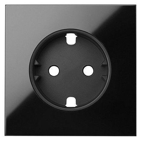 SIMON 100 - Kit frontal 1 elemento 1 base negro brillo 10020105-138 (1/2)