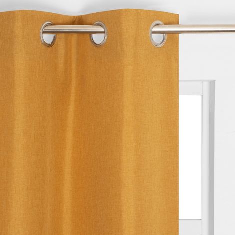 Tenda termica, Chambray giallo curry, L 135 x H 240 cm AUTRES