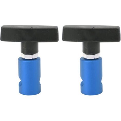 2 pièces pince de Support de levage pince de jambe de force de capot et étrier de bougie d'allumage outil 2 en 1 pour capot de voiture hayon bleu (1/4)