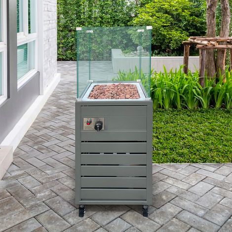 50000BTU Outdoor Gas Patio Heater with Wheels (1/5)