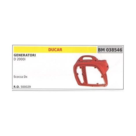 Bastidor derecho DUCAR para generador D 2000i