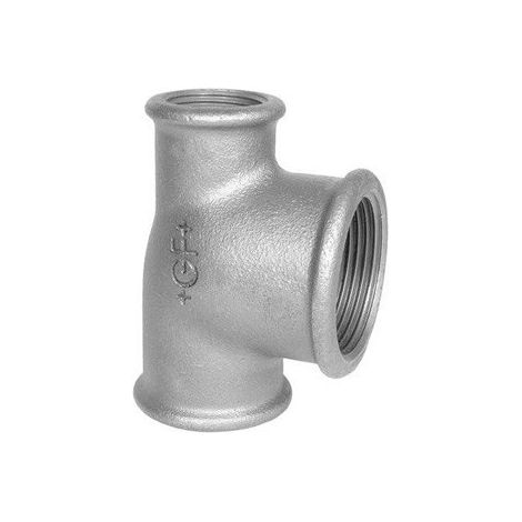 130R - Tee riduzione 1"1/4 x 3/4" x 3/4" in ghisa zincata 13005644