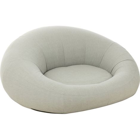 Pouf de Jardin "Donut" 175cm Gris (1/5)