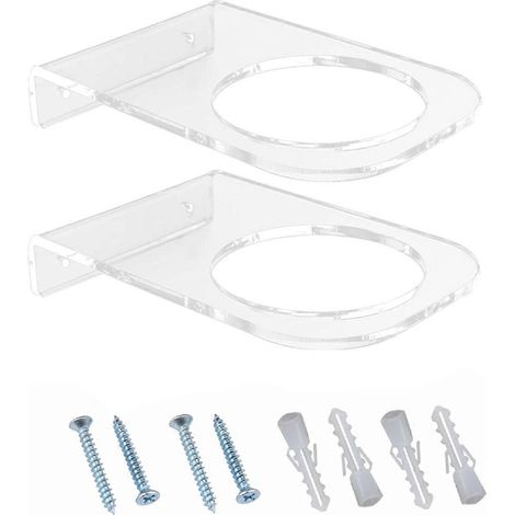 Lot de 2 supports muraux pour ballons de basket-ball en acrylique - Présentoir pour ballons de football américain (1/5)