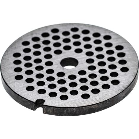 vhbw piastra forata 32 per tritacarne - diametro fori 6mm, foro centrale 13,4mm, acciaio