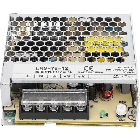 75-W-BERM-LED-Netzteil, 12-V-Niederspannungstransformator LRS-75-12, Treiber mittlerer Leistung (1/5)