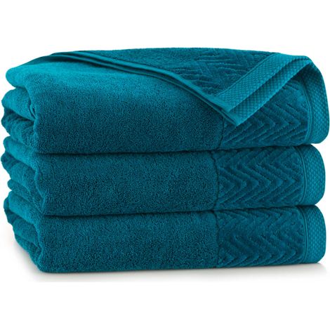 Serviette Toscana 70x140 Zwoltex turquoise foncé (1/5)