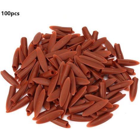 100pcs bouchons en bois, bouchons de 9,5 mm pour accessoires de l'outil de travail du bois de gabarit de trou de poche, prise de gabarit de trou de poche(Rouge) (1/3)