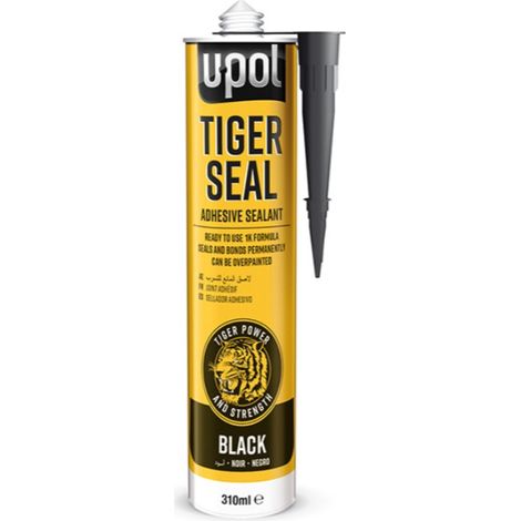 Adesivo e sigillante poliuretanico monocomponente nero U-POL Tiger Seal 310 ml