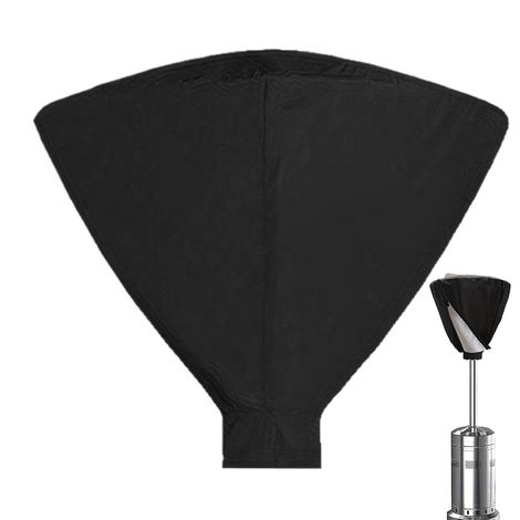 CCYKXA 86x64cm Patio Heater Covers - Black Top Heater Cover with Storage Bag - UV Resistant Garden Furniture Protector Outdoor Accessories (1/5)