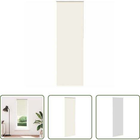 vidaXL Lichtschutz - Verdunkelungsrollo Cremeweiß 70x210cm Stoffbreite 65,7 cm (1/5)