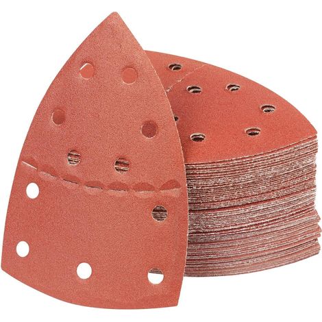 Schleifpapier Klett Dreiecke 150 11 Trous 100 grits - 150 Pieces (1/5)