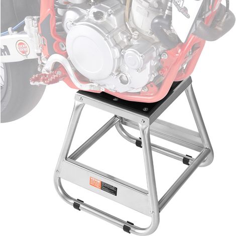 Support Moto Tout-terrain avec Capacité de Charge de 499 kg, Tabouret Lève-moto Universel et Antidérapant, Stand de Motocross en Acier Robuste, pour Entretien Sports Motorisés Atelier Garage (1/5)