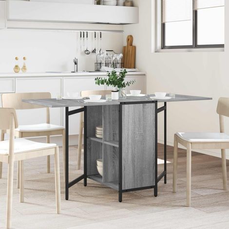 vidaXL Dinning Table 144 x 60 x 75 cm Engineered Wood Grey Sonoma
