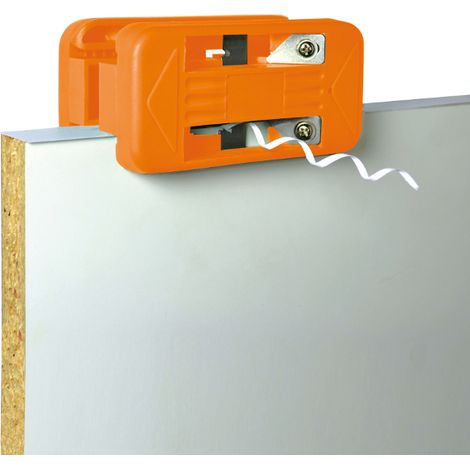 CMT – DET001 Araseur de chant à double tranchant – Acier trempé – Coupe en biseau réglable – Pour bois dur et teck