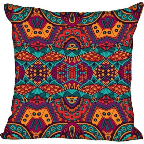 Funda de almohada de algodón y lino con cremallera invisible, con un famoso estampado floral y acabado satinado para la decoración del hogar.