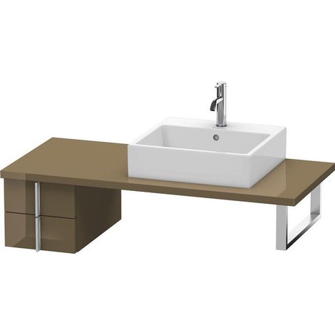 VERO mobile consolle basso 285x300x518mm marrone oliva lucido