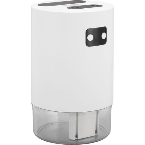 Erhöhter Luftbefeuchter mit Ventilator für Zuhause, 1000 ml Wassertank, leistungsstarker, verdeckter Luftstrom, Fernbedienung mit Timer, USB-wiederaufladbarer Kühler, weiß (Produkt und Fernbedienung m (1/5)