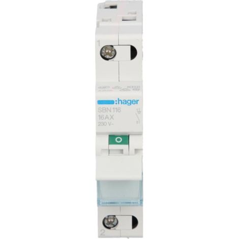 Interruptor-seccionador modular 16A 1P SBN116