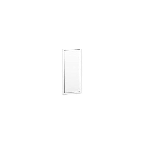 Schneider Electric – Trappe haute pour bac d'encastrement 1x13 modules – Blanc RAL 9003 – L 274 mm – H 770 mm – P 7 mm – Installation encastrée (1/4)