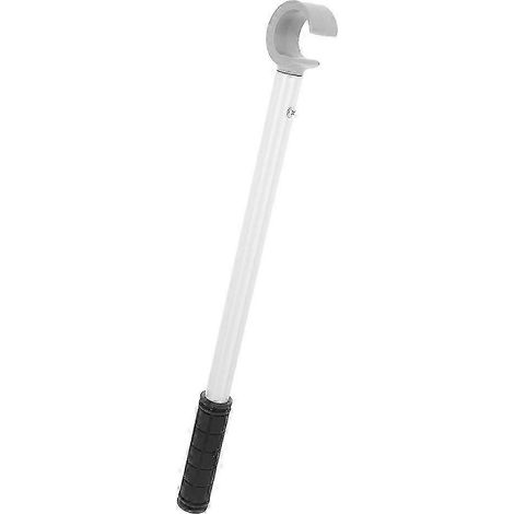 Tige de persienne extensible réglable en alliage d'aluminium, compatible avec les fenêtres sans cordon, avec conception à crochet de tension pour une ouverture facile et adaptée à un usage domestique. (1/5)