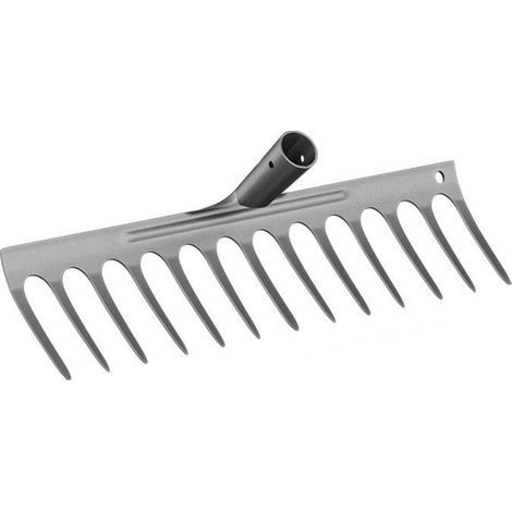Râteau À Chaume Robuste À pour Pelouse Outil De Jardinage en Matériau Robuste Râteau Dextérieur pour Un Ameublissement Efficace du Sol,13 Dents (1/5)