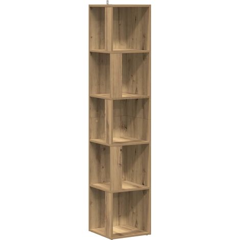 Maison Exclusive - Mobile Angolare Rovere Artigianale 33x33x165 cm in Truciolato