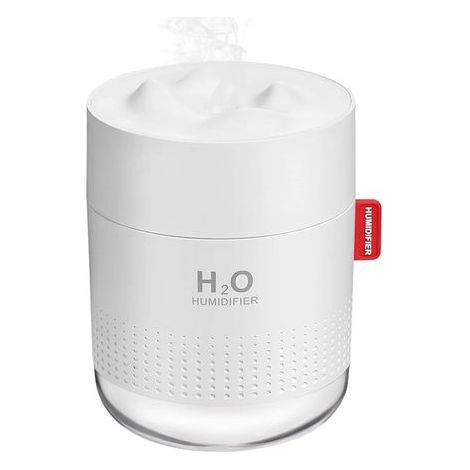 Mini humidificateur portable, 500 ml, petit humidificateur à brume fraîche, humidificateur de bureau personnel USB, ultra silencieux, blanc (1/5)