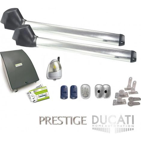 Kit Motorisation Portail Automatisme Ducati Home Automation EVO 748 - Pour portail à 2 vantaux battants maxi 4m 350kg chaque vantail (1/5)