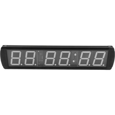 4-Zoll-LED-Fitnessstudio-Timer mit Fernbedienung, Countdown-Intervall-Trainingsuhr, 100–240 V, EU-Stecker (1/5)