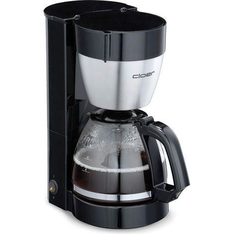 Cloer 5019 Macchina da Caffe' con Filtro 10 Tazze 800 W Funzione Mantieni Caldo Filtro Rimovibile colore Nero Acciaio Inox (1/2)