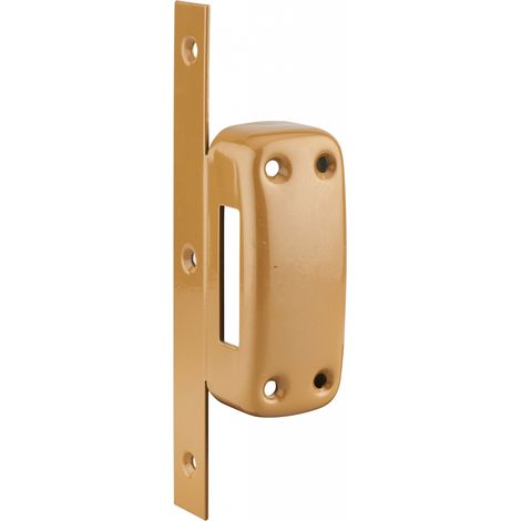 Gâche renforcée pour verrou Corvette – Acier renforcé – Finition époxy bronze – Sécurise portes d'entrée – Garantie 5 ans (1/2)